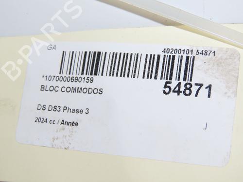 Commodo Essuie Glace / Phare DS DS 3 / DS 3 CROSSBACK (UR_, UC_, UJ_) 1.2 PureTech 130 (URHNSS) (131 hp) 31865258