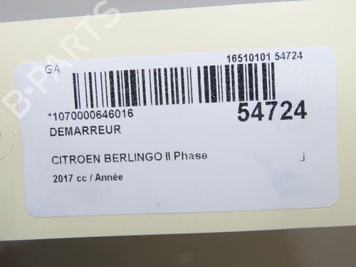 Starter CITROËN BERLINGO MULTISPACE (B9) 1.2 PureTech 110 | BP36283522M8  - Image 6