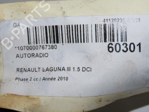 Bilradio Bilradio RENAULT LAGUNA III (BT0/1) 1.5 dCi (BT00, BT0A, BT0T, BT1J) (110 hp) 37225998 37225998