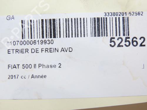Right front brake caliper MERCEDES-BENZ C-CLASS Coupe (CL203) C 200 CDI (203.707) | BP28967691M104 - Image 2