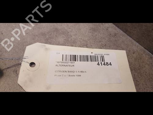 Used Alternator CITROËN SAXO (S0, S1) 1.1 X, SX (60 hp) 9612956