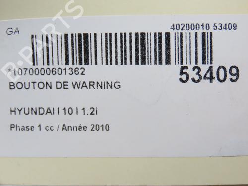 Warning switch HYUNDAI i10 I (PA) 1.2 | BP28830219I22 - Image 5