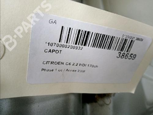 Hood CITROËN C6 (TD_) 2.2 HDi | BP12180996C1 