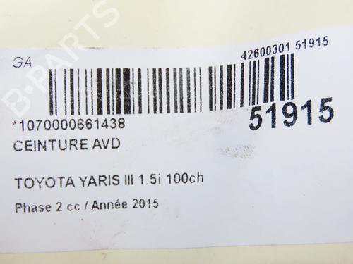 Front right belt tensioner TOYOTA YARIS (_P13_) 1.5 Hybrid (NHP130_) | BP29318778C88 