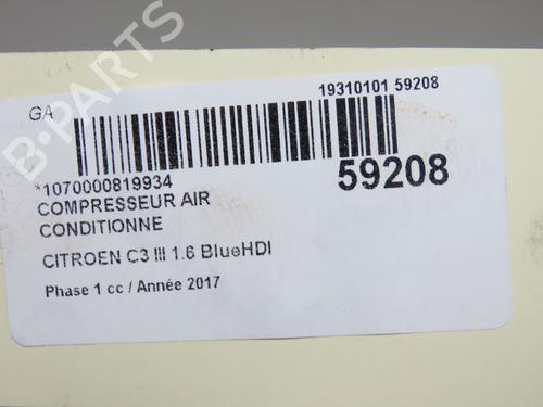 AC compressor CITROËN C3 III (SX) 1.6 BlueHDi 100 | BP40162863M34 - Image 8