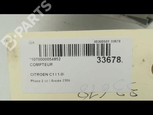 Instrument cluster CITROËN C1 (PM_, PN_) 1.0 | BP9596737C47 