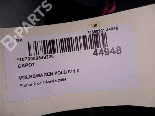 Hood VW POLO IV (9N_, 9A_) 1.2 12V | BP11976478C1 