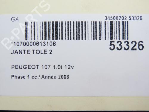 Rim PEUGEOT 107 (PM_, PN_) 1.0 | BP28801677C45 