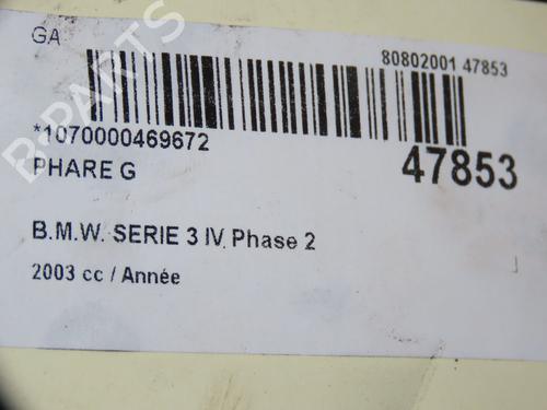 Used Left headlight Left headlight BMW 3 Touring (E46) 330 xd (204 hp) 18153475 18153475