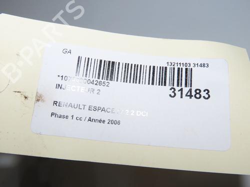 Used Injector Injector RENAULT ESPACE IV (JK0/1_) 2.2 dCi (JK0H) (150 hp) 34572798 34572798