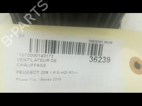 Used Heater blower motor PEUGEOT 208 I (CA_, CC_) 1.6 HDi (92 hp) 9600906