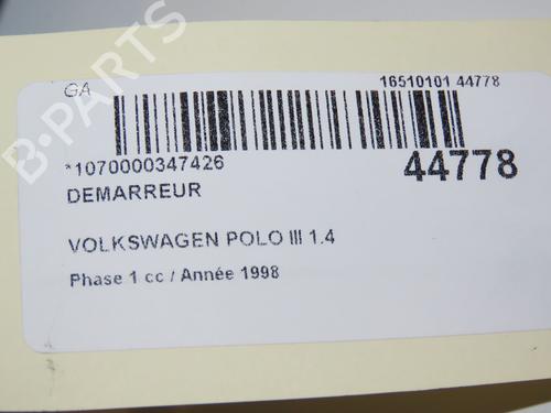 Used Starter VW POLO III (6N1) 60 1.4 (60 hp) 28801410