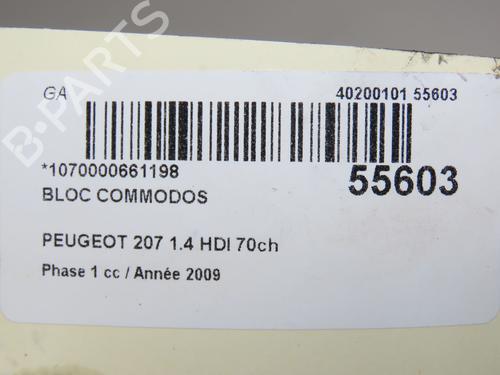 Steering column stalk PEUGEOT 207 (WA_, WC_) 1.4 HDi | BP30652512I23 