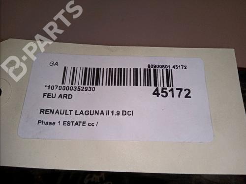 Right taillight RENAULT LAGUNA II Grandtour (KG0/1_) 1.9 dCi (KG0G) | BP11241483C35 