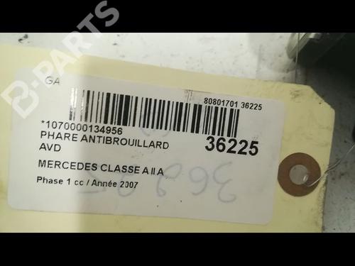 Right front fog light MERCEDES-BENZ A-CLASS (W169) A 180 CDI (169.007, 169.307) | BP9599366C31 