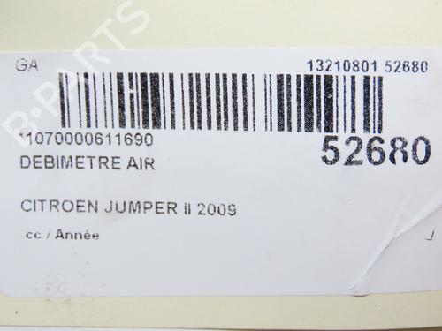 Used Mass air flow sensor CITROËN JUMPER II Bus 2.2 HDi 100 (101 hp) 28828789
