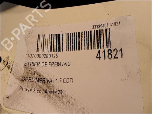 Left front brake caliper OPEL MERIVA A MPV (X03) 1.7 CDTI (E75) | BP14878359M105 