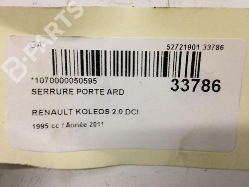 Rear right lock RENAULT KOLEOS I (HY_) 2.0 dCi 4x4 (HY0K) | BP9594011C99 