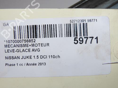 Alzacristallo anteriore sinistro Alzacristallo anteriore sinistro NISSAN JUKE (F15) 1.5 dCi (110 hp) 37529797 37529797