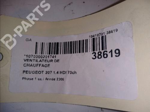 Heater blower motor PEUGEOT 207 (WA_, WC_) 1.4 HDi | BP11099514M62 