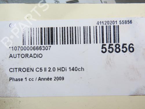 Used Radio CITROËN C5 III (RD_) 2.0 HDi 140 (RDRHF8, RDRHFA, RDRHA8, RDRHAJ) (140 hp) 30978850
