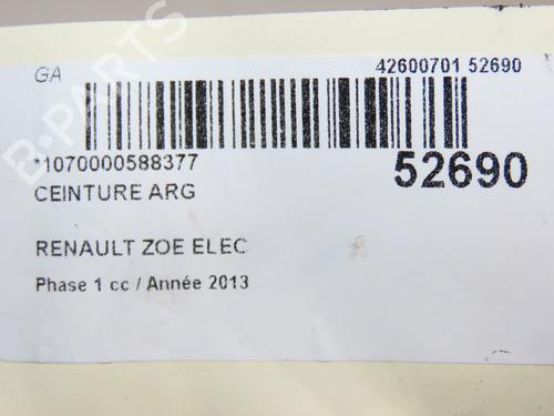 Rear left seatbelt RENAULT ZOE (BFM_) ZOE | BP28830757I29 - Image 6