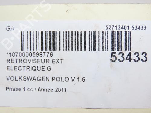 Used Left mirror VW POLO V (6R1, 6C1) 1.6 TDI (90 hp) 28831473