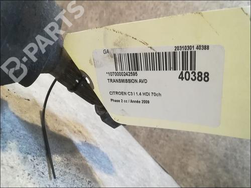 Right front driveshaft CITROËN C3 I (FC_, FN_) 1.4 HDi | BP9608937M39 