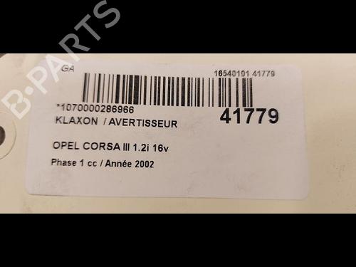 Used Horn Horn OPEL CORSA C (X01) 1.2 (F08, F68) (75 hp) 14874828 14874828