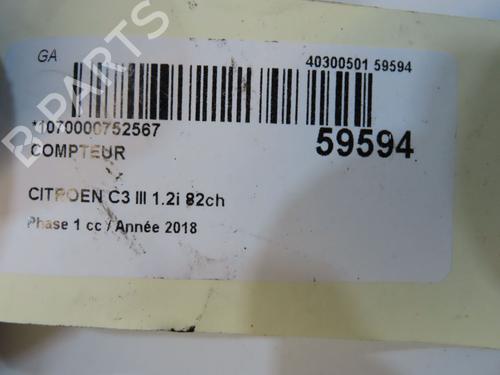 Instrument cluster CITROËN C3 III (SX) 1.2 VTi 82 | BP38275541C47 - Image 4