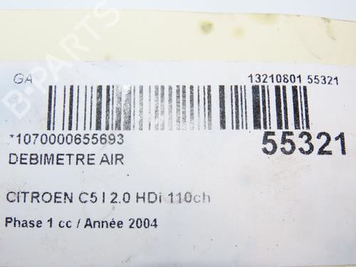Mass air flow sensor CITROËN C5 I (DC_) 2.0 HDi (DCRHZB, DCRHZE) | BP29345176M95  - Image 6