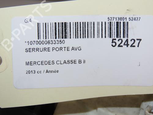Front left lock MERCEDES-BENZ B-CLASS Sports Tourer (W246, W242) B 220 CDI / d (246.203) | BP28968828C98 