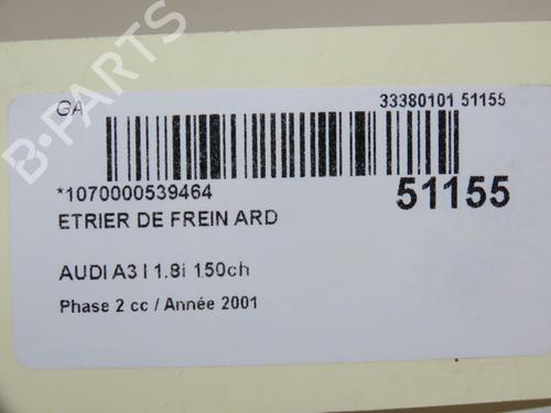 Right rear brake caliper AUDI A3 (8L1) 1.8 T | BP18342663M106 
