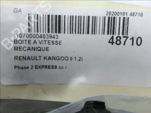 Gearbox RENAULT KANGOO / GRAND KANGOO II (KW0/1_) 1.2 TCe 115 (KW02, KW14) | BP19025297M3 