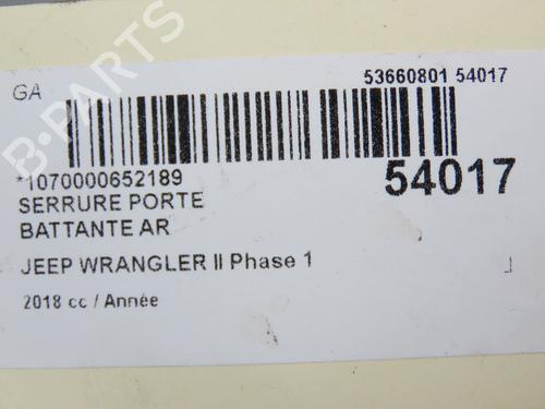 Used Tailgate lock Tailgate lock JEEP WRANGLER IV (JL) 2.2 Multijet II (JL72, JL74) (200 hp) 31121107 31121107