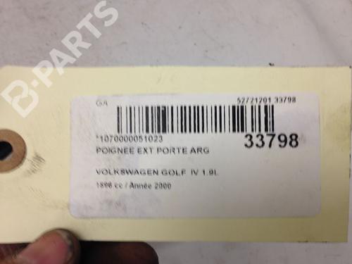 Rear left exterior door handle VW GOLF IV (1J1) 1.9 TDI | BP9594033C130 
