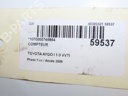 Used Instrument cluster Instrument cluster TOYOTA AYGO (_B1_) 1.0 (KGB10_, KGB10R) (68 hp) 36395923 36395923