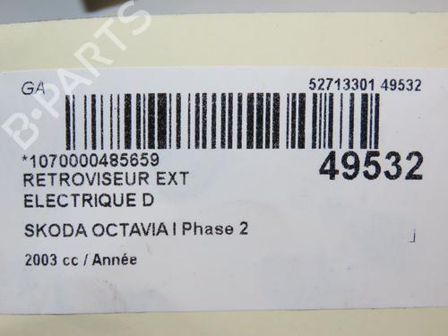 Right mirror SKODA OCTAVIA I Combi (1U5) 1.9 TDI | BP19162206C27 