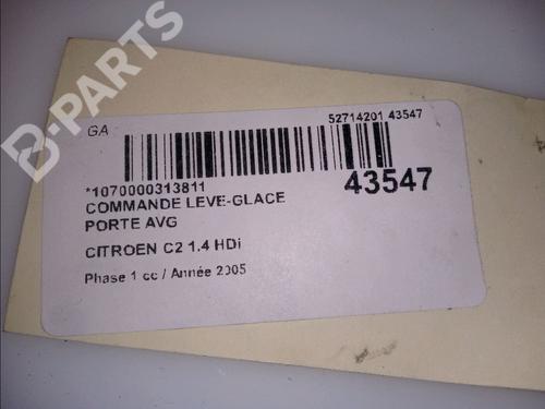 Left front window switch CITROËN C2 (JM_) 1.4 HDi | BP11102955I27 
