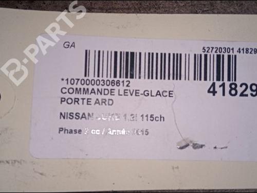 Right rear window switch NISSAN JUKE (F15) 1.2 DIG-T | BP9617117I28 