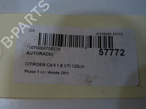 Radio CITROËN C4 II (NC_) 1.6 VTi 120 (NC5FS0, NC5FS9) | BP36367633E6  - Image 5