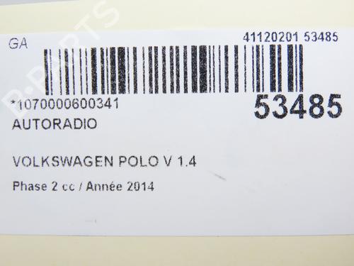Sistema audio VW POLO V (6R1, 6C1) 1.4 TDI | BP28830600E6 