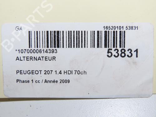 Alternator PEUGEOT 207 (WA_, WC_) 1.4 HDi | BP32332311M7