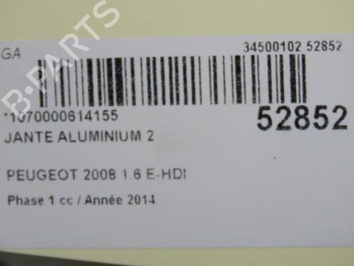 Used Rim PEUGEOT 2008 I (CU_) 1.6 HDi (92 hp) 32150752