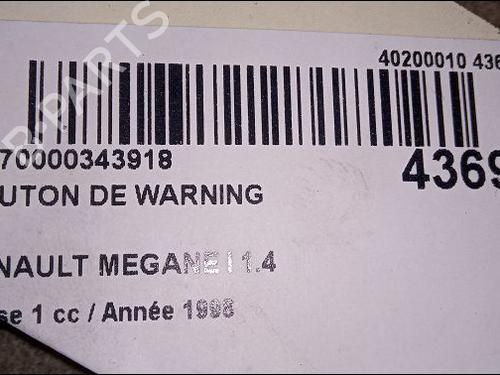 warning-switch-renault-megane-i-ba01_-1995-1996-1997-1998-1999-2000-2001-2002-2003-2004-23174253 main image