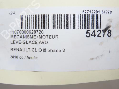Front right window mechanism RENAULT CLIO III Grandtour (KR0/1_) 1.6 16V (KR0B) | BP28831143C23 