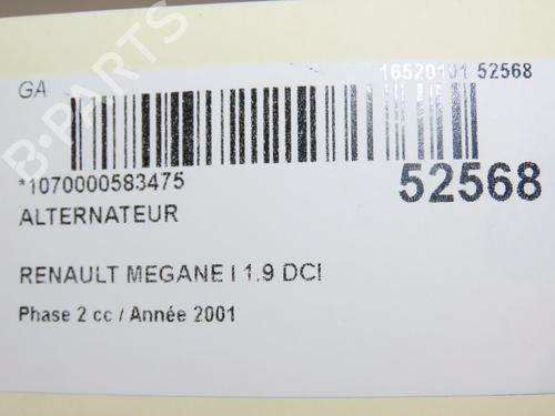 Alternator RENAULT MEGANE I (BA0/1_) 1.9 dCi (BA05, BA1F) | BP28967068M7 