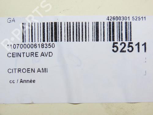 Front right seatbelt CITROËN AMI (9A_) Electric (9AZ2CA) | BP36494651I25 - Image 4