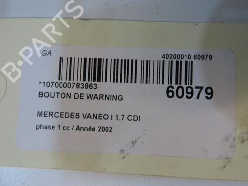 Warning switch MERCEDES-BENZ VANEO (414) 1.7 CDI (414.700) | BP38713698I22  - Image 6