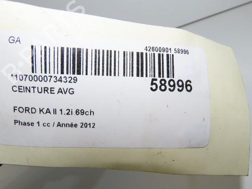 Front left seatbelt FORD KA (RU8) 1.2 | BP38429132I26 - Image 6